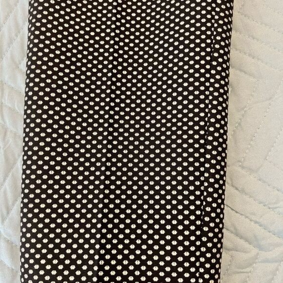 RSVP by Talbots black pants w/white & (tiny) gold design size 6 (petite) holiday - Picture 6 of 15
